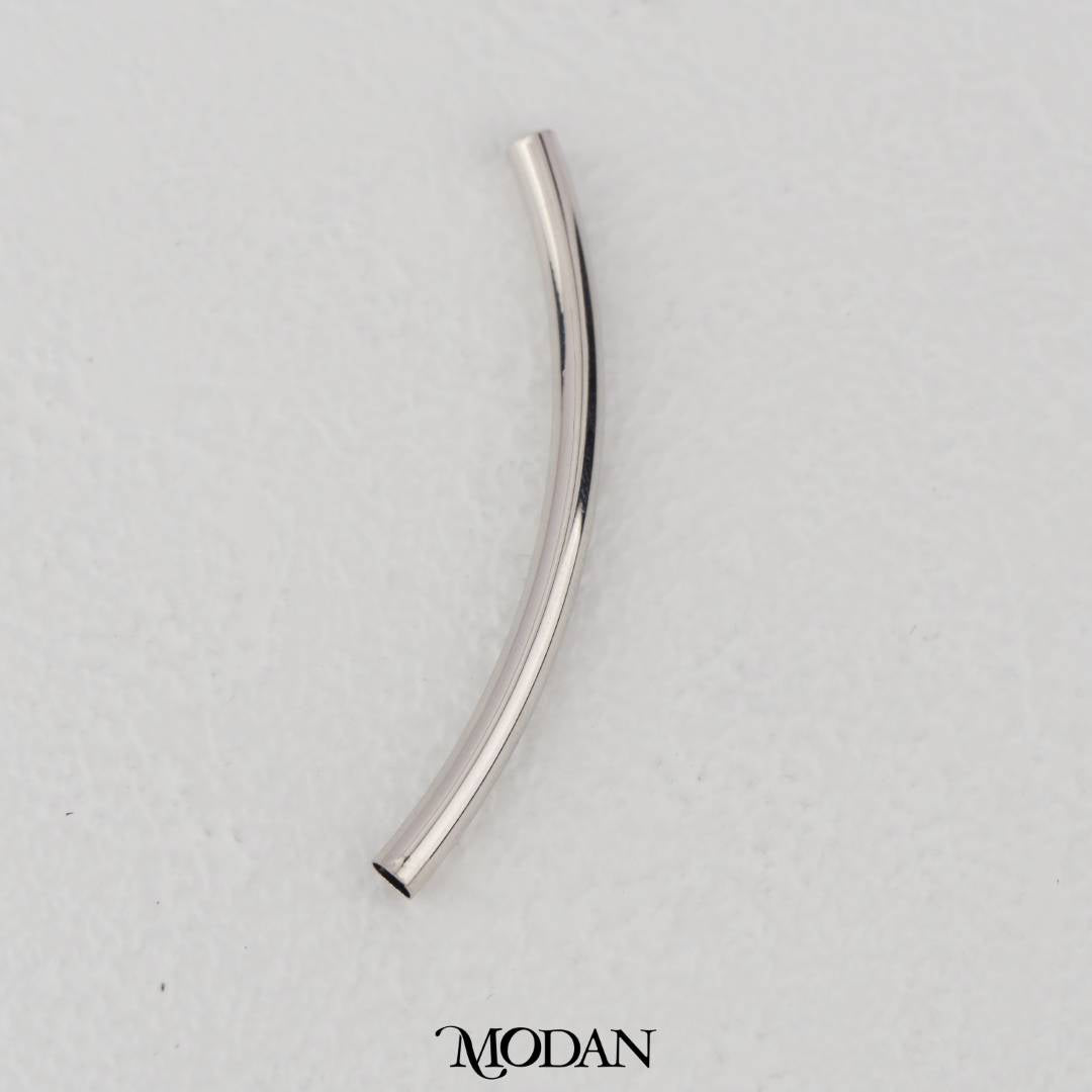 Curved Tube Spacer DIY Pembatas Pipa Tabung Gelang/Kalung Hypoallergenic Gold Filled
