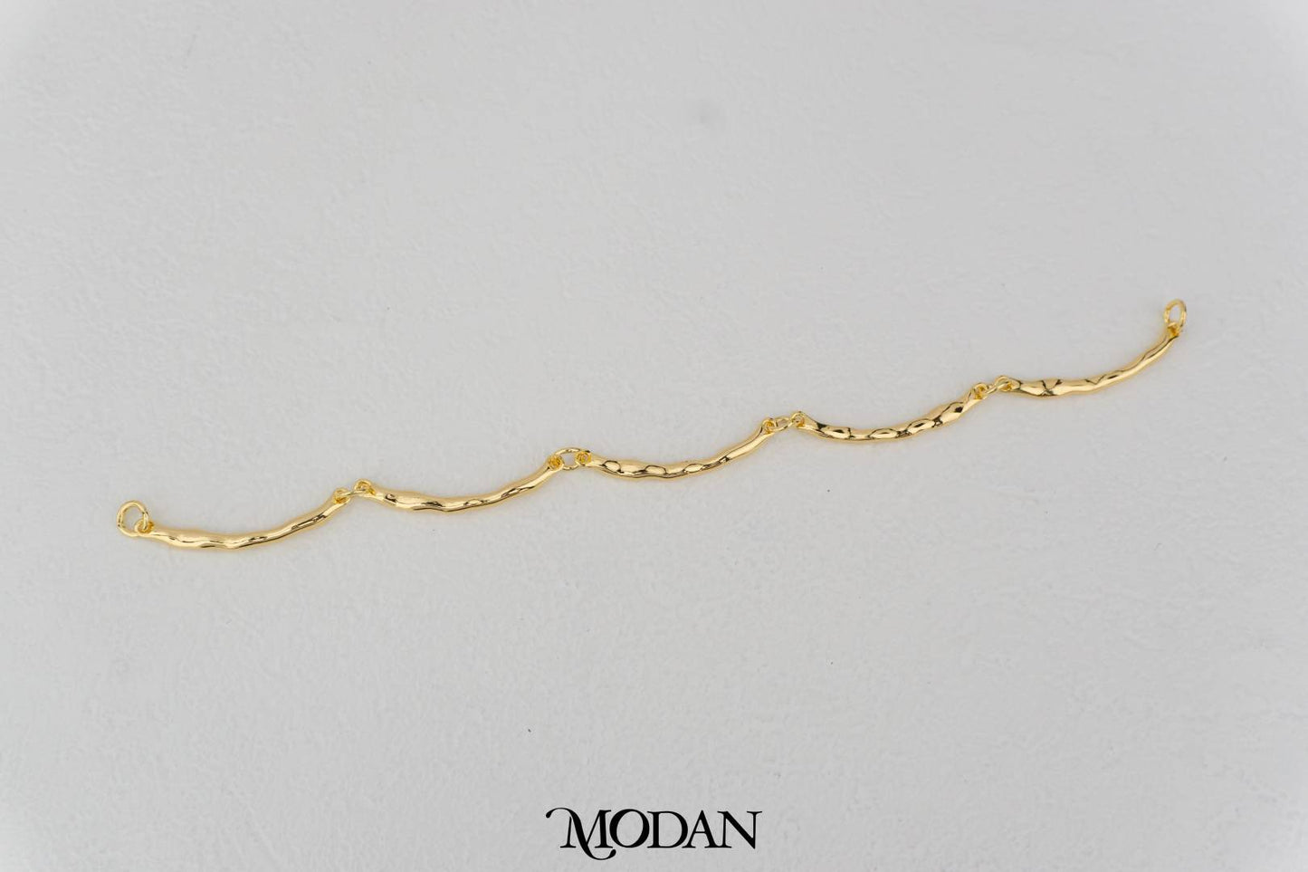 (16cm) Plain Linked Unfinished Bracelet DIY Gelang Setengah Jadi Polos Tanpa Liontin Hypoallergenic Gold Filled