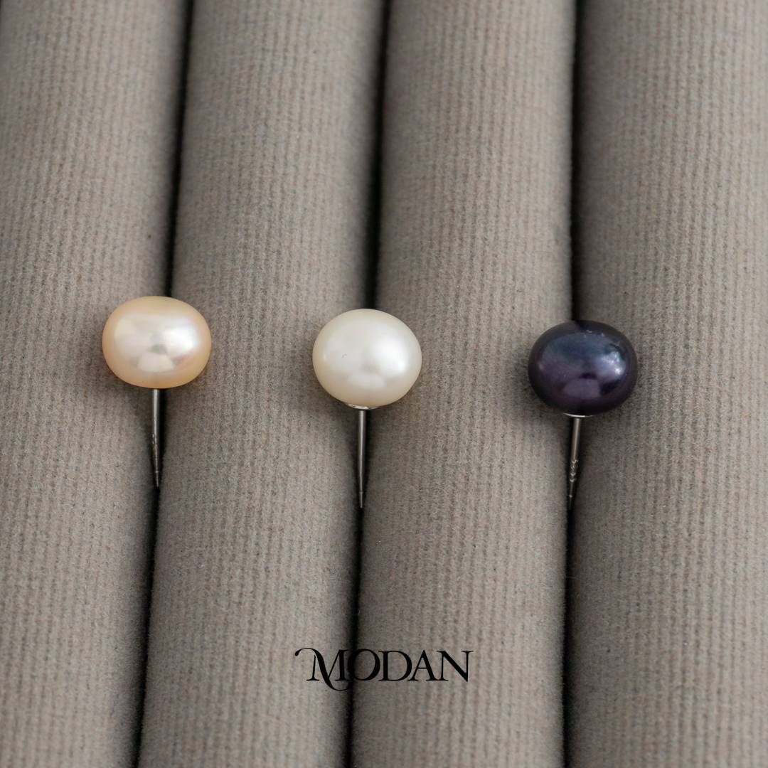 (9mm)Simple Classic Bridal Shell Pearl Stud Earrings Anting Tusuk Mutiara Hypoallergenic Gold Plated