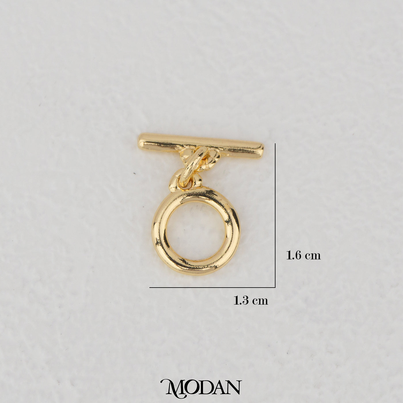Plain Round Toggle Clasp DIY Pengait Kalung/Gelang Hypoallergenic Gold Filled