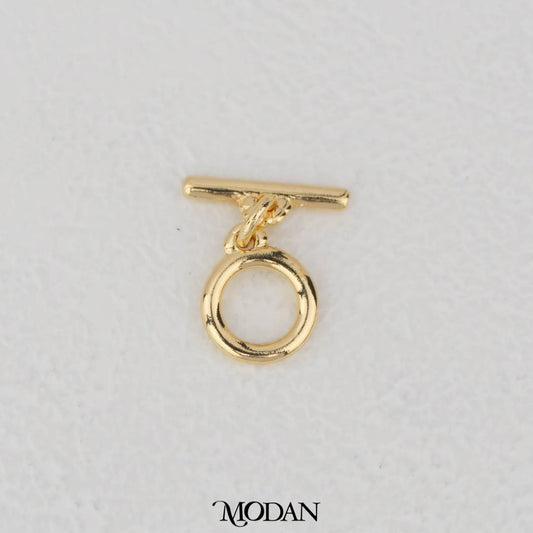 Plain Round Toggle Clasp DIY Pengait Kalung/Gelang Hypoallergenic Gold Filled