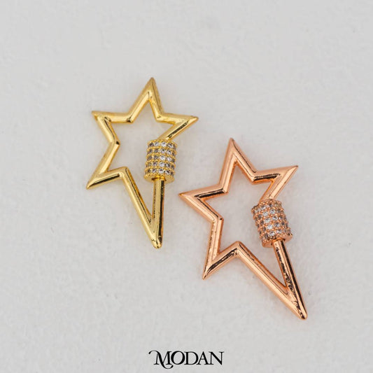 Star Carabiner DIY Pengait Kalung/Gelang Hypoallergenic Gold Filled