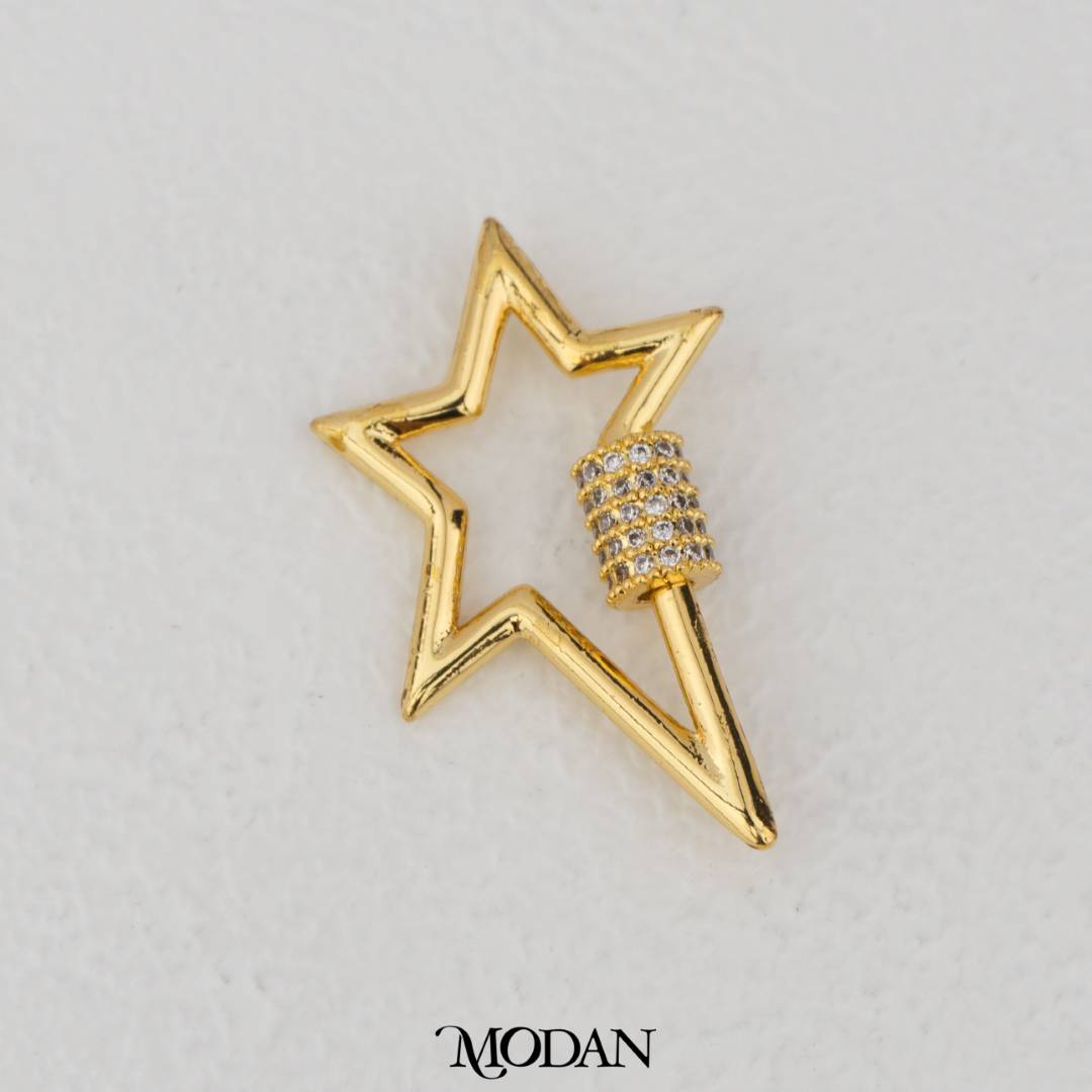 Star Carabiner DIY Pengait Kalung/Gelang Hypoallergenic Gold Filled