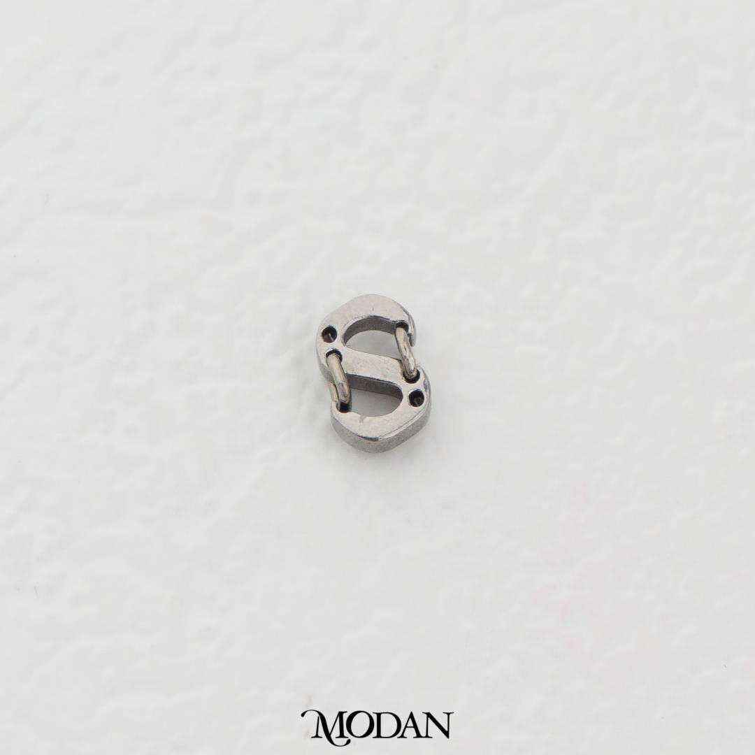 7mm Push S-Shaped Clasp DIY Pengait Dorong Kalung Gelang Bentuk S Hypoallergenic Gold Filled