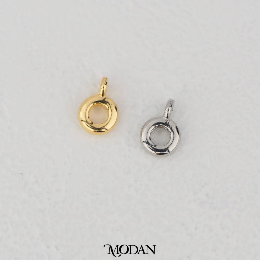 Round Charm Holder Pendant Hook DIY Pengait Liontin Bulat Hypoallergenic Gold Filled