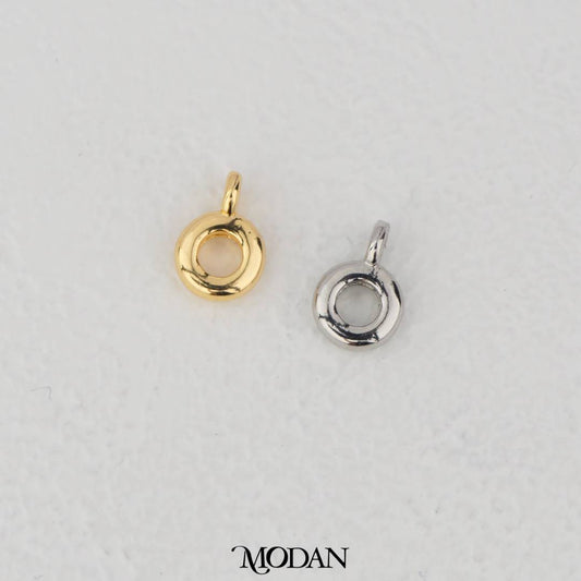 Round Charm Holder Pendant Hook DIY Pengait Liontin Bulat Hypoallergenic Gold Filled