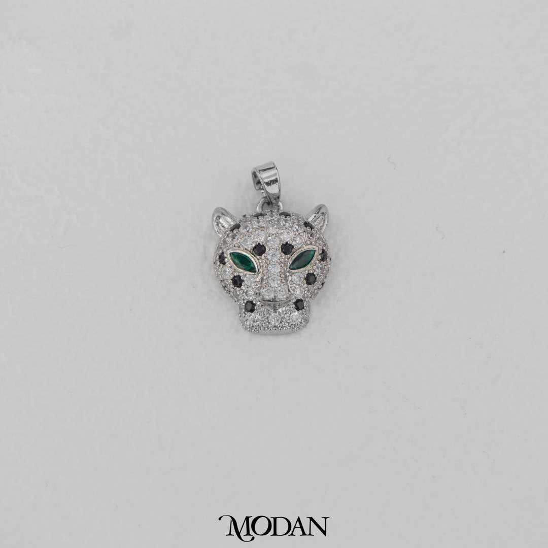 Luxury Emerald Eyed Leopard Micro Paved Pendant DIY Pendant Liontin Macan Mata Hijau Hypoallergenic Gold Filled