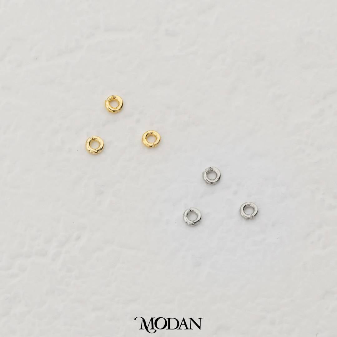 (10pcs) 2mm Jump Ring O DIY Pengait Aksesoris Kalung/Gelang Bentuk Bulat Hypoallergenic Gold Filled