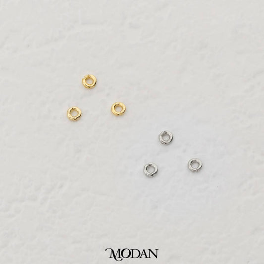 (10pcs) 2mm Jump Ring O DIY Pengait Aksesoris Kalung/Gelang Bentuk Bulat Hypoallergenic Gold Filled