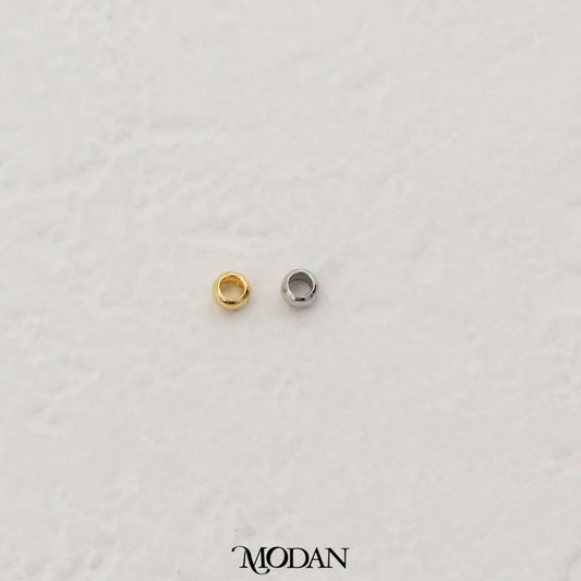 (1 gram) 2mm Mini Round Spacer Beads DIY Manik Kalung/Gelang Gold Filled