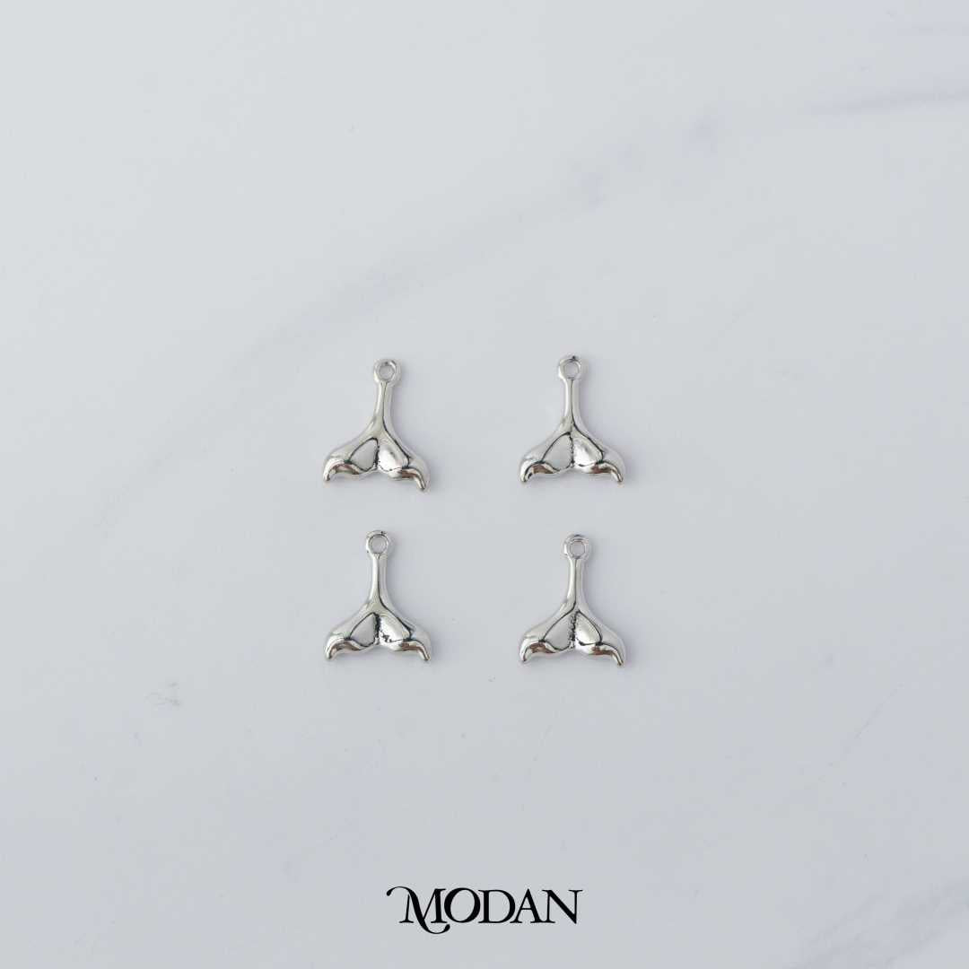 Mini Plain Mermaid Tail DIY Charm Liontin Putri Duyung Hypoallergenic Gold Filled