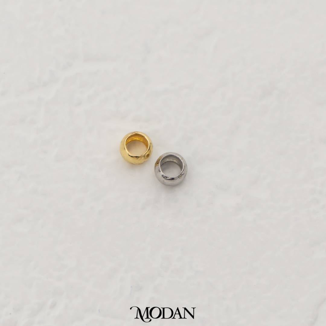 (1 gram) 2.8mm Round Spacer Beads DIY Manik Kalung/Gelang Gold Filled