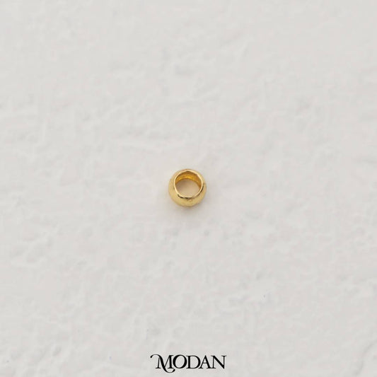 (1 gram) 2.8mm Round Spacer Beads DIY Manik Kalung/Gelang Gold Filled