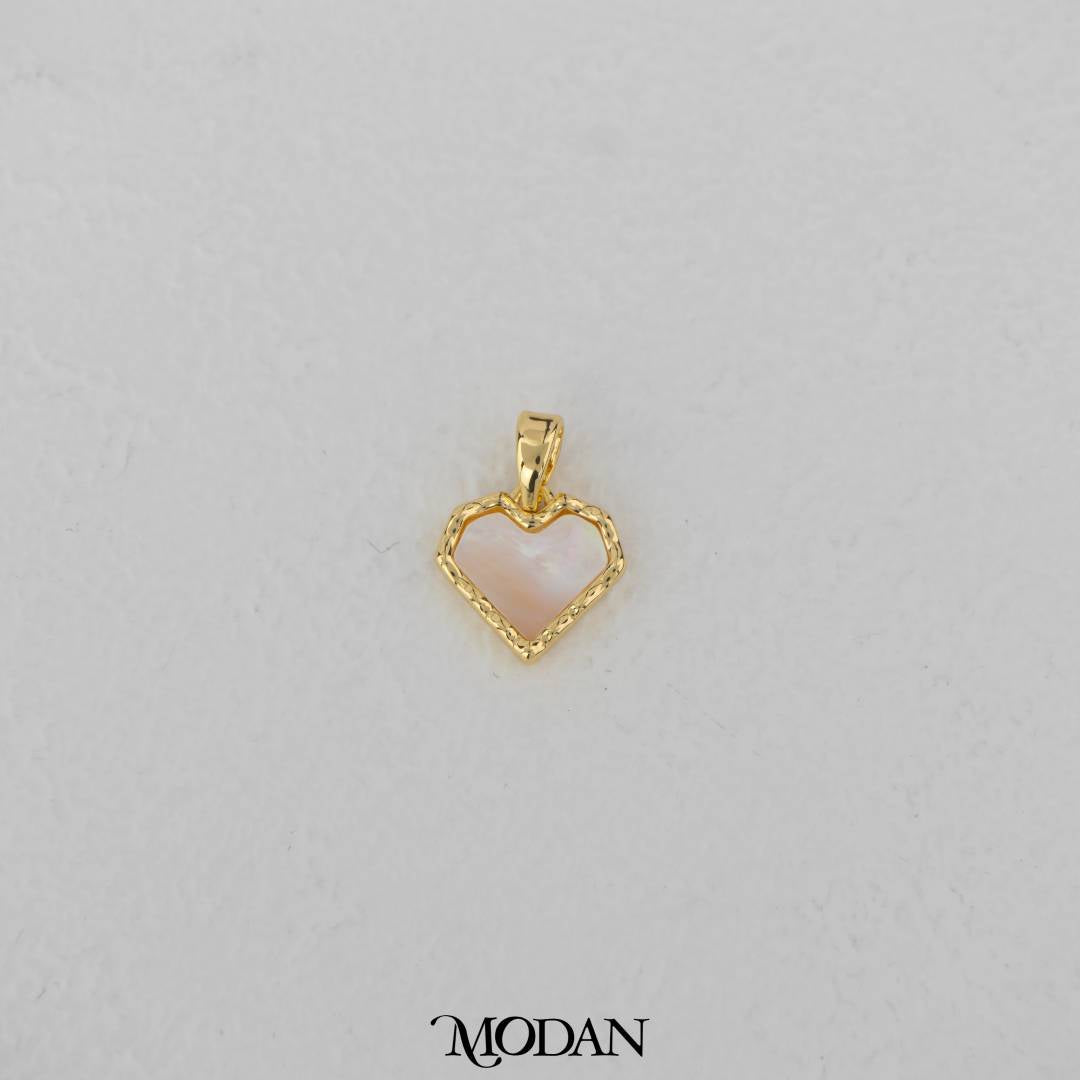 MOP Cute Love Pendant DIY Pendant Liontin Cinta Hypoallergenic Gold Filled
