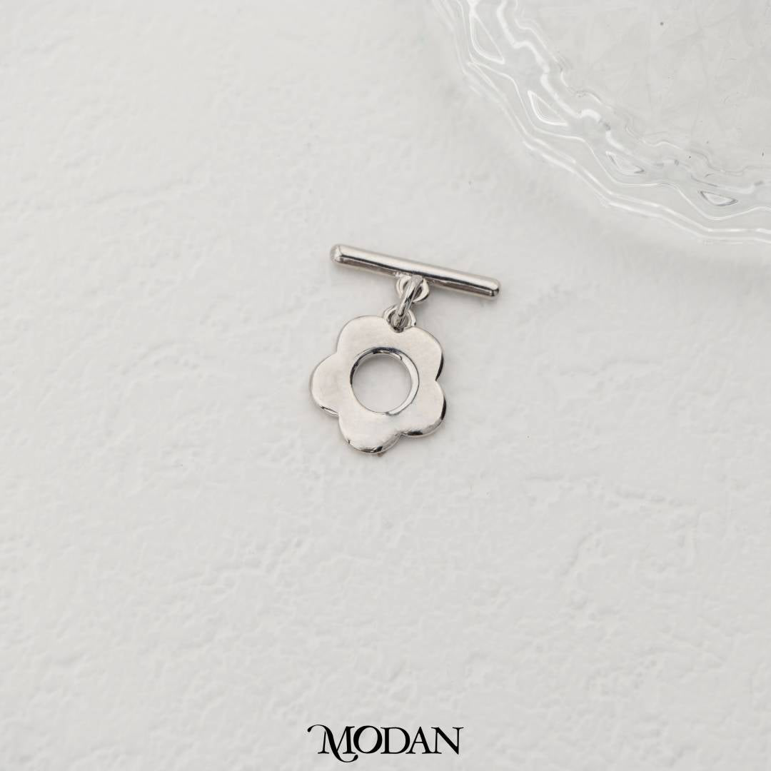 Flower Toggle Clasp DIY Pengait Gelang Bunga Gold Filled