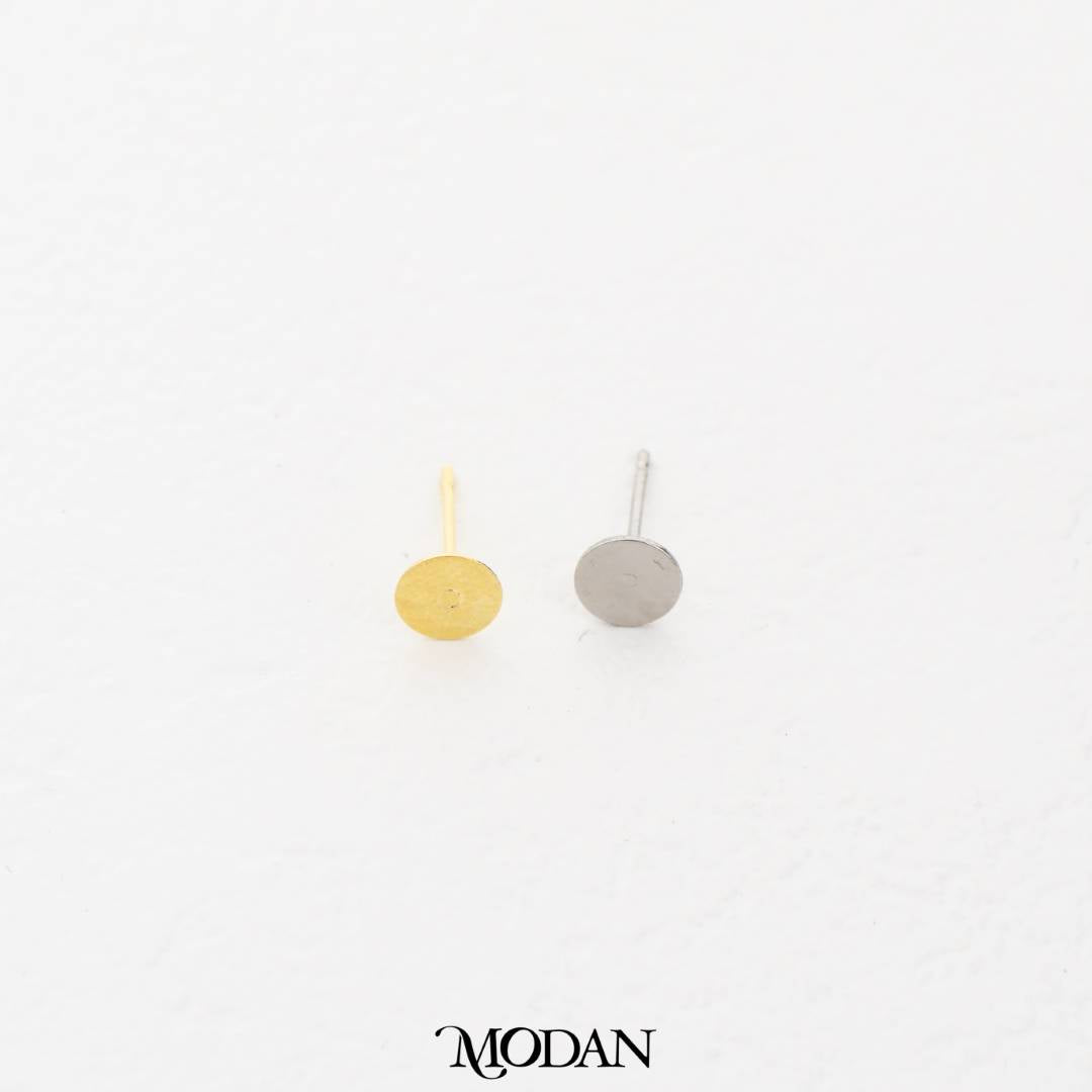 (5 Pasang) Studs Half Earrings DIY Anting Setengah Jadi Paku Anting Tusuk Gold Filled