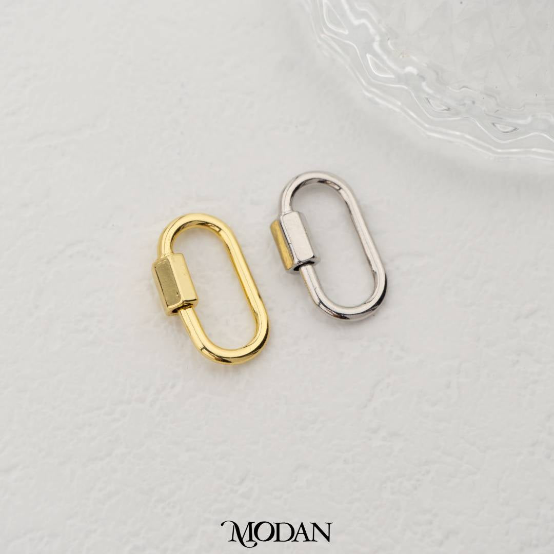 19mm Rectangular Carabiner DIY Pengait Kalung/Gelang Karabiner Hypoallergenic Gold Filled