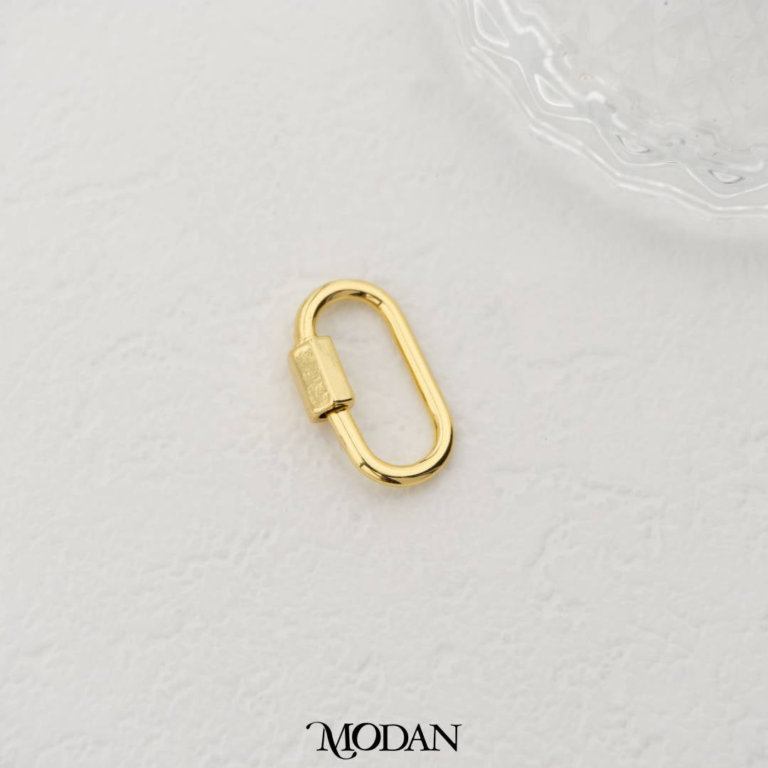 19mm Rectangular Carabiner DIY Pengait Kalung/Gelang Karabiner Hypoallergenic Gold Filled