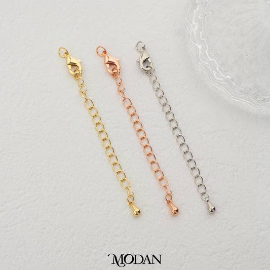Extender Chain with Lobster Clasp Close Jumpring DIY Rantai Tambahan Kalung/Gelang Jumpring Tidak Bisa Di Buka Hypoallergenic Gold Filled
