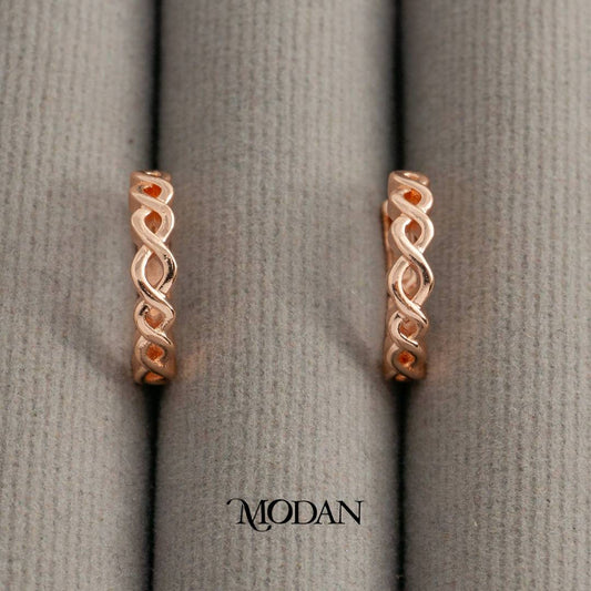 (13mm) Simple Open Filigree Gold Pink Round Hoop Earrings Anting Bulat Berongga Hypoallergenic Gold Plated