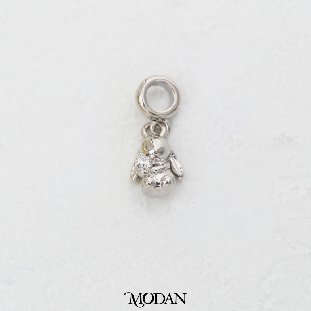 3D Bunny Pendant DIY Pendant Liontin Gantung Kelinci  Hypoallergenic Gold Filled