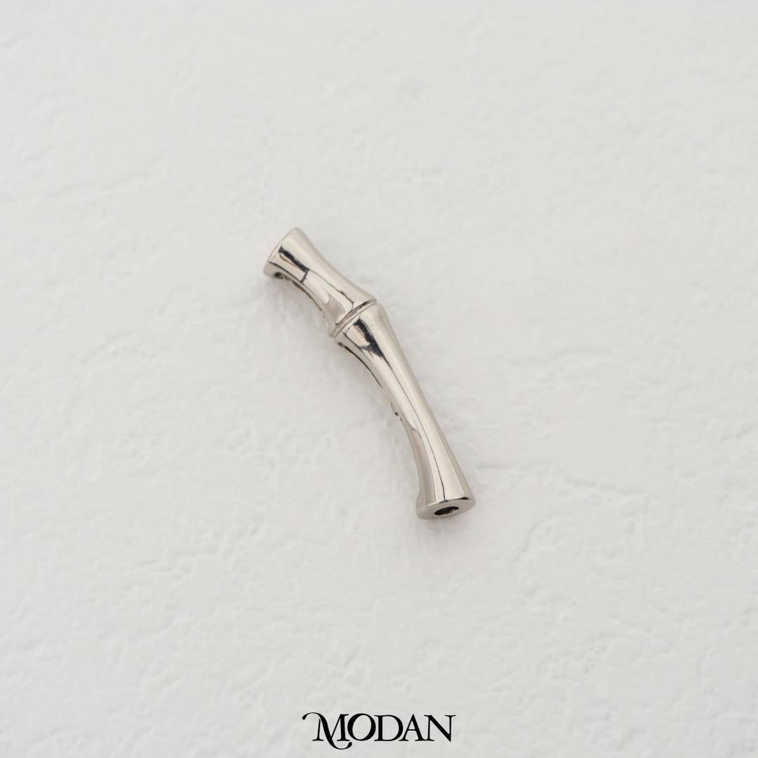 Long Silver Plain Curved Tube Spacer DIY Pembatas Pipa Tabung Gelang/Kalung Hypoallergenic Gold Filled
