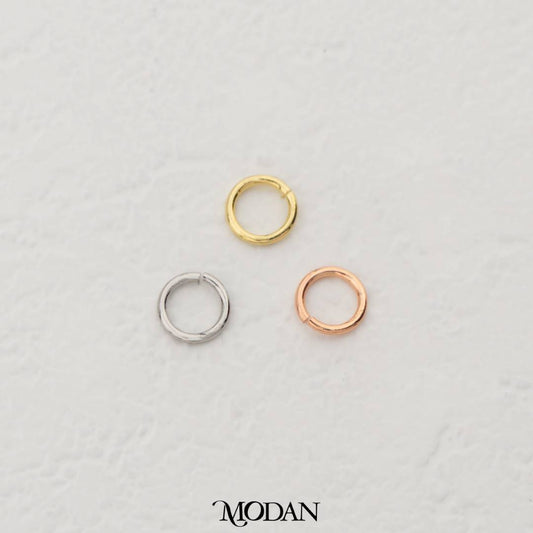 (20 pcs) 6mm Jump Ring O DIY Pengait Bulat Hypoallergenic Gold Plated