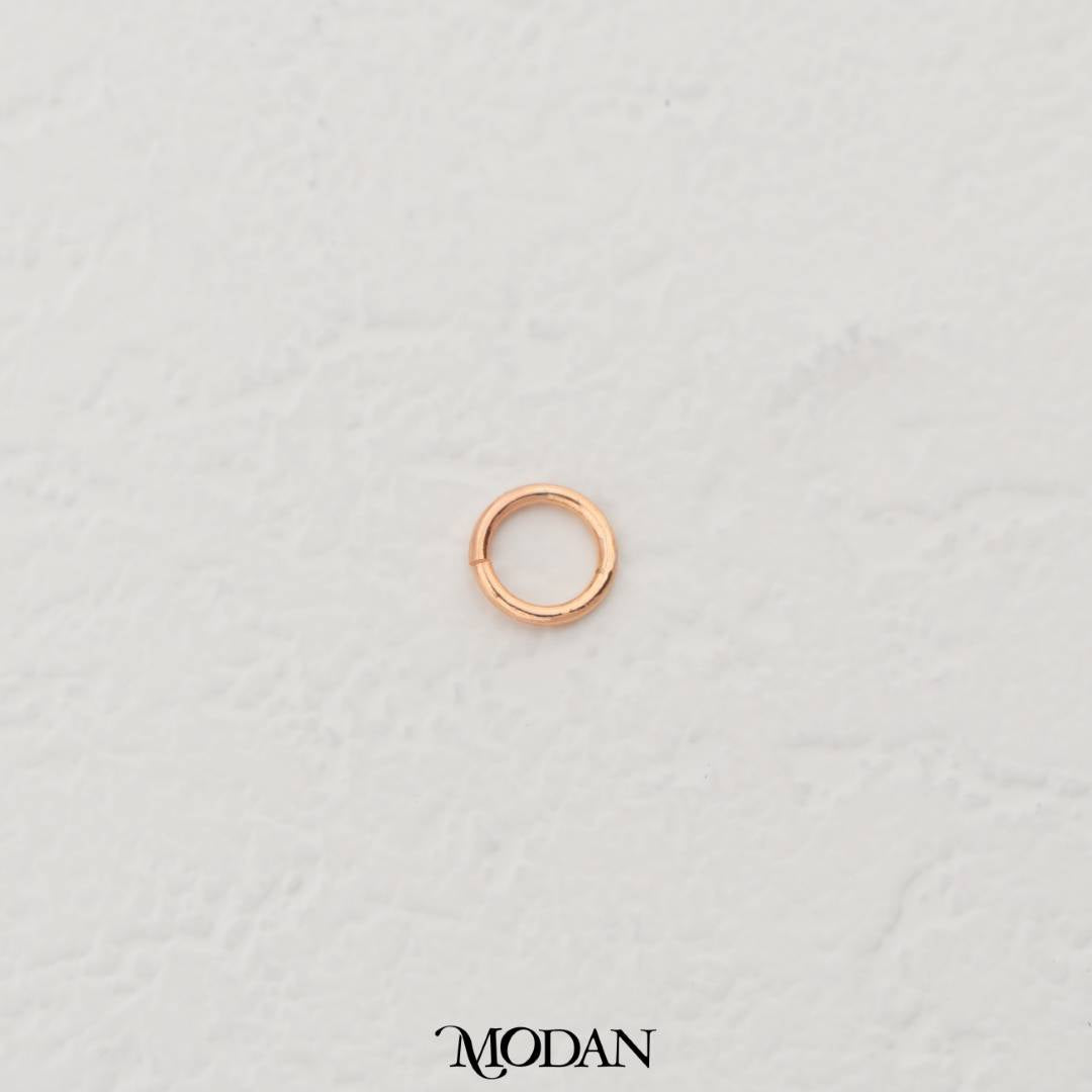 (20 pcs) 6mm Jump Ring O DIY Pengait Bulat Hypoallergenic Gold Plated
