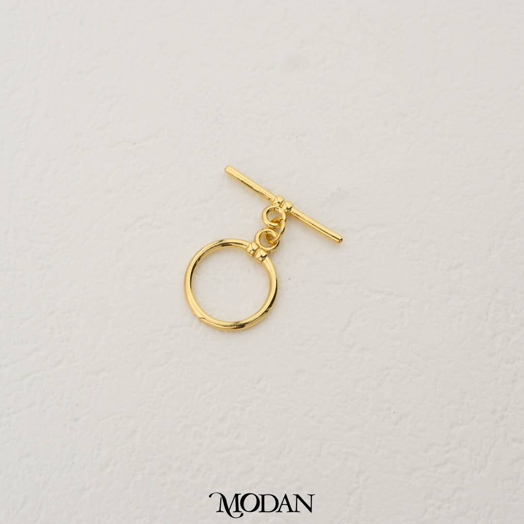 27mm Round Toggle Clasp DIY Pengait Gelang Bulat Hypoallergenic Gold Filled