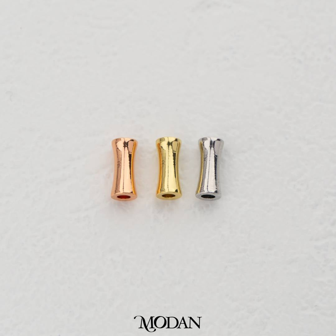 Mini Curved Tube Spacer DIY Pembatas Pipa Tabung Gelang/Kalung Hypoallergenic Gold Filled
