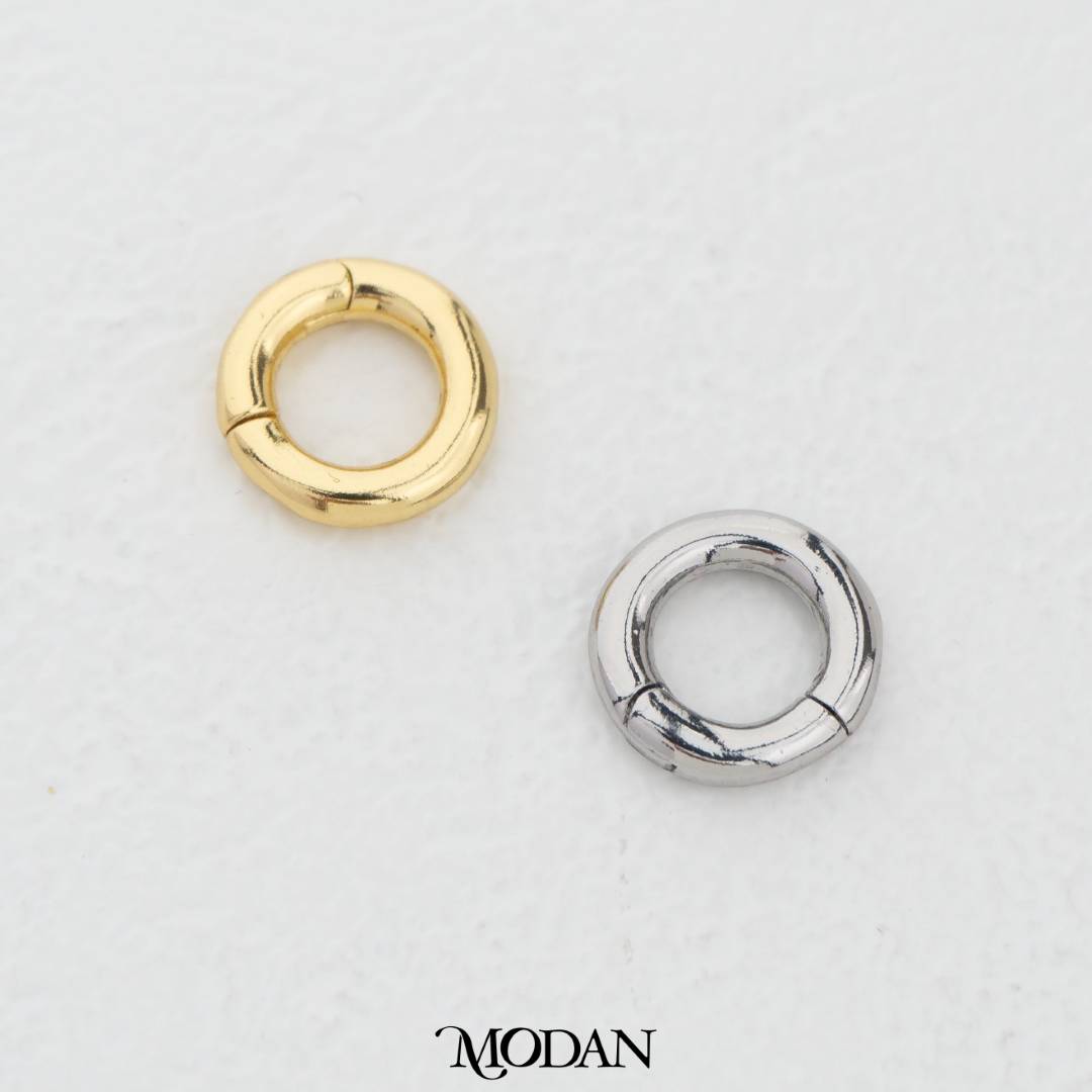 Round Pull Up Clasp in Gold and Silver DIY Pengait Kalung/Gelang Hypoallergenic Gold Filled