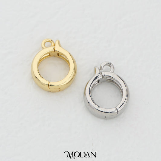 14mm Round Clasp Open Lock DIY Pengait Buka Tutup Kalung Gelang Hypoallergenic Gold Filled