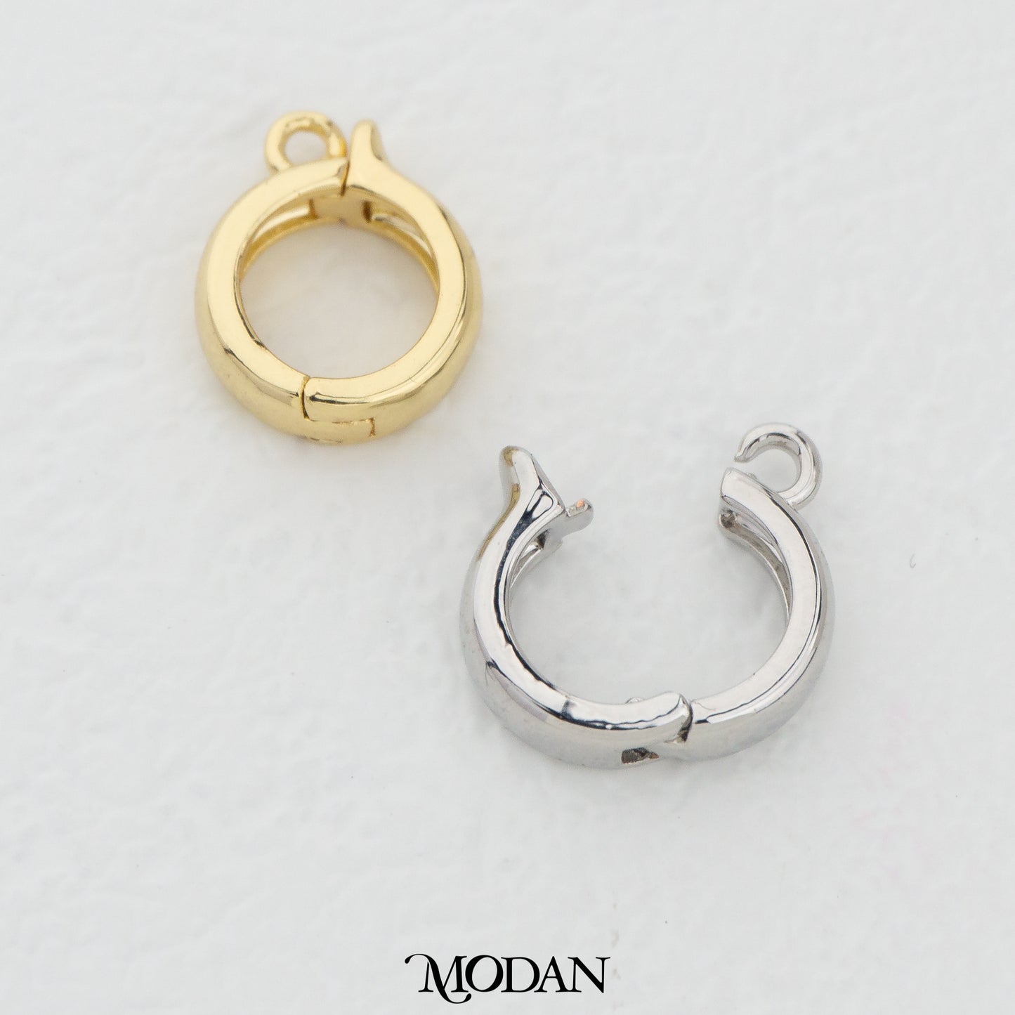 14mm Round Clasp Open Lock DIY Pengait Buka Tutup Kalung Gelang Hypoallergenic Gold Filled