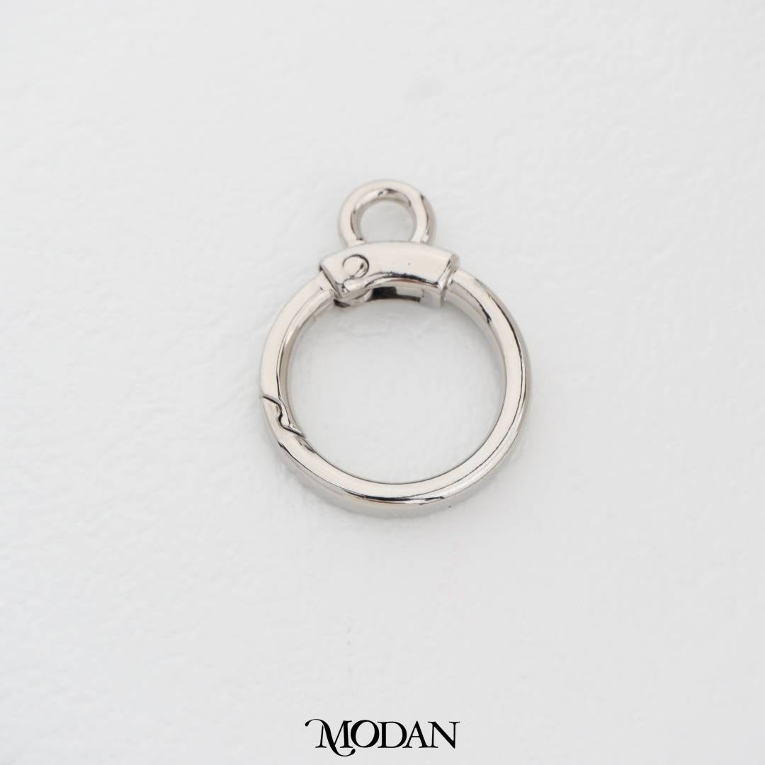 36mm Round Push Carabiner Hook for Bag Charms DIY Pengait Bulat Dorong untuk Liontin Tas Hypoallergenic Gold Filled