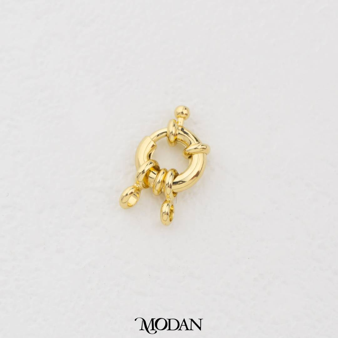 22mm Bolt Ring Clasp DIY Pengait Kalung/Gelang Hypoallergenic Gold Filled