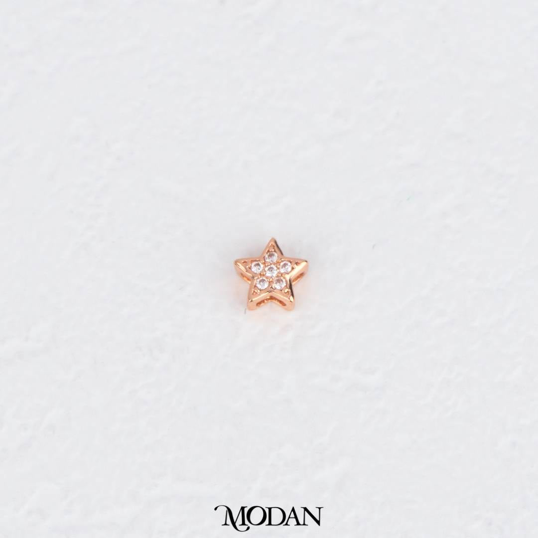 Mini Celestial Sparkling Star DIY Beads Charm Manik Bintang Hypoallergenic Gold Filled
