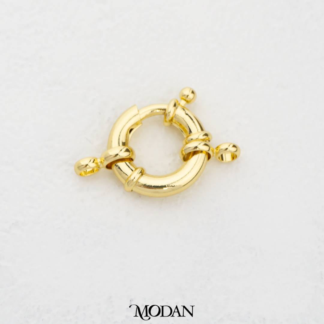 28mm Bolt Ring Clasp DIY Pengait Kalung/Gelang Hypoallergenic Gold Filled