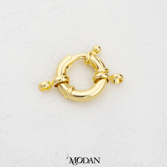 28mm Bolt Ring Clasp DIY Pengait Kalung/Gelang Hypoallergenic Gold Filled