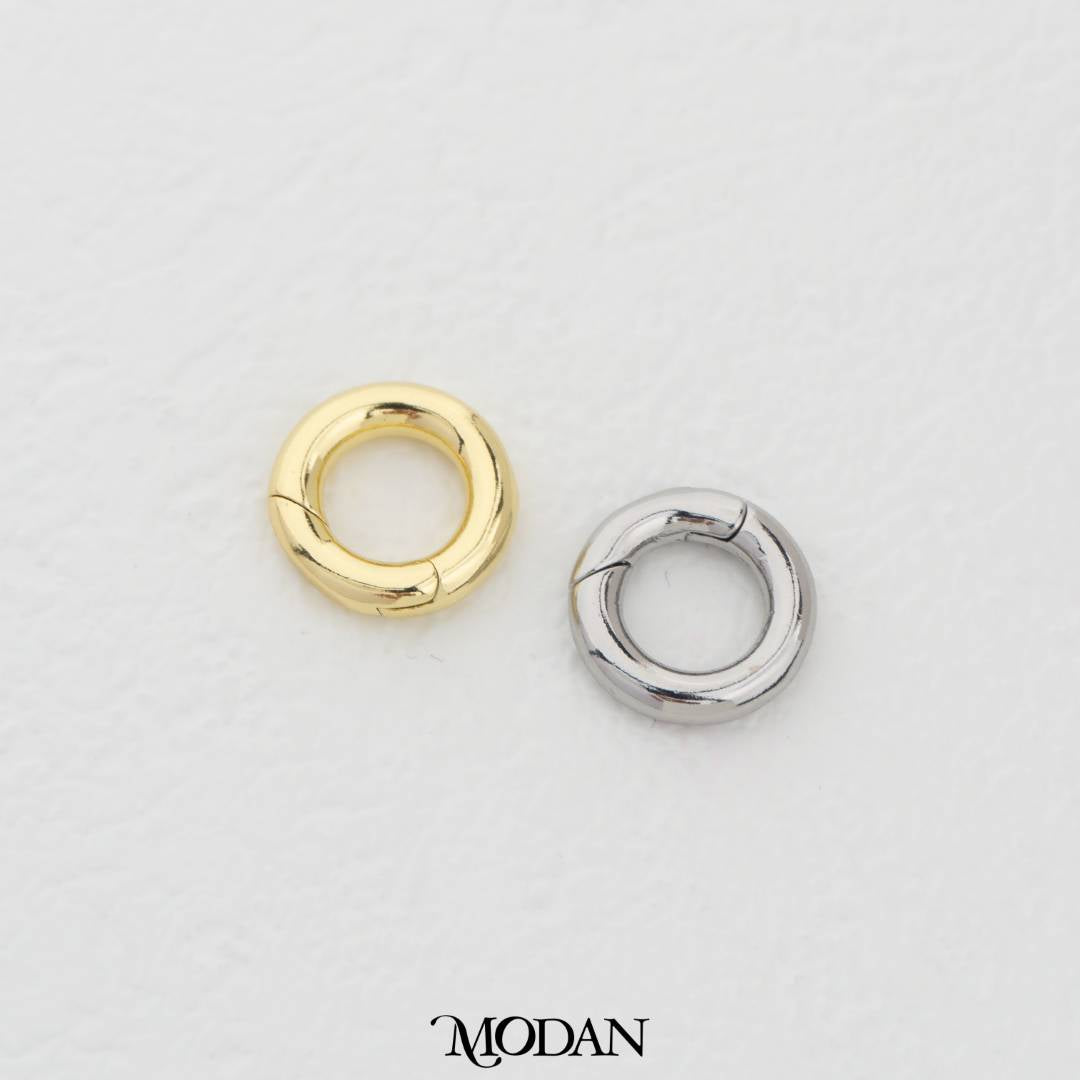 12mm Round Pull Up Clasp in Gold and Silver DIY Pengait Kalung/Gelang Hypoallergenic Gold Filled
