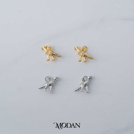 Mini Dinosaur Animal Charm DIY Charm Liontin Hewan Dinosaurus Hypoallergenic Gold Filled
