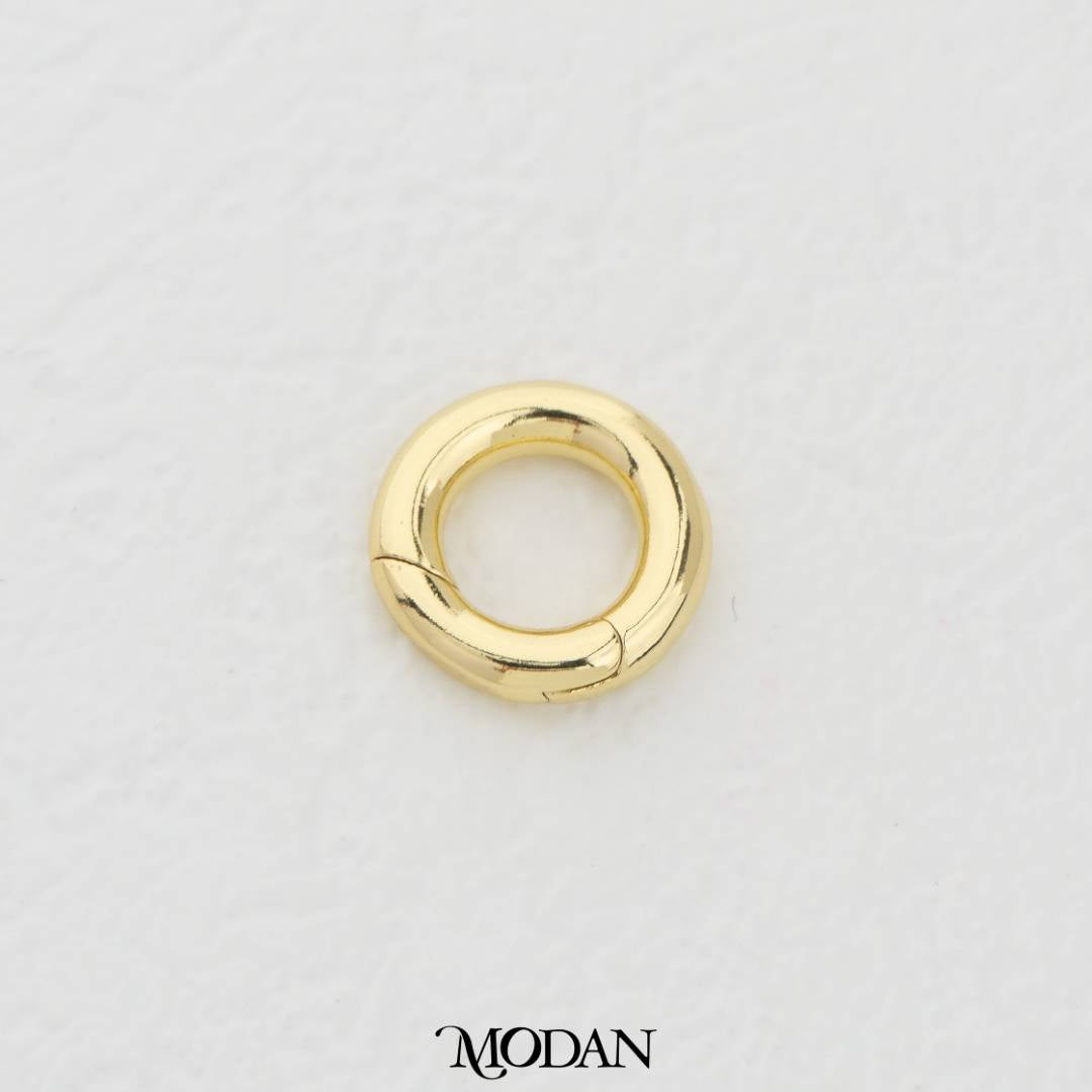 12mm Round Pull Up Clasp in Gold and Silver DIY Pengait Kalung/Gelang Hypoallergenic Gold Filled