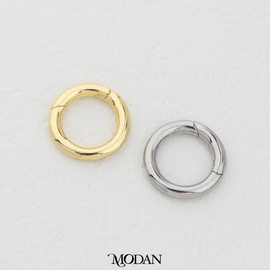 16mm Round Pull Up Clasp in Gold and Silver DIY Pengait Kalung/Gelang Hypoallergenic Gold Filled