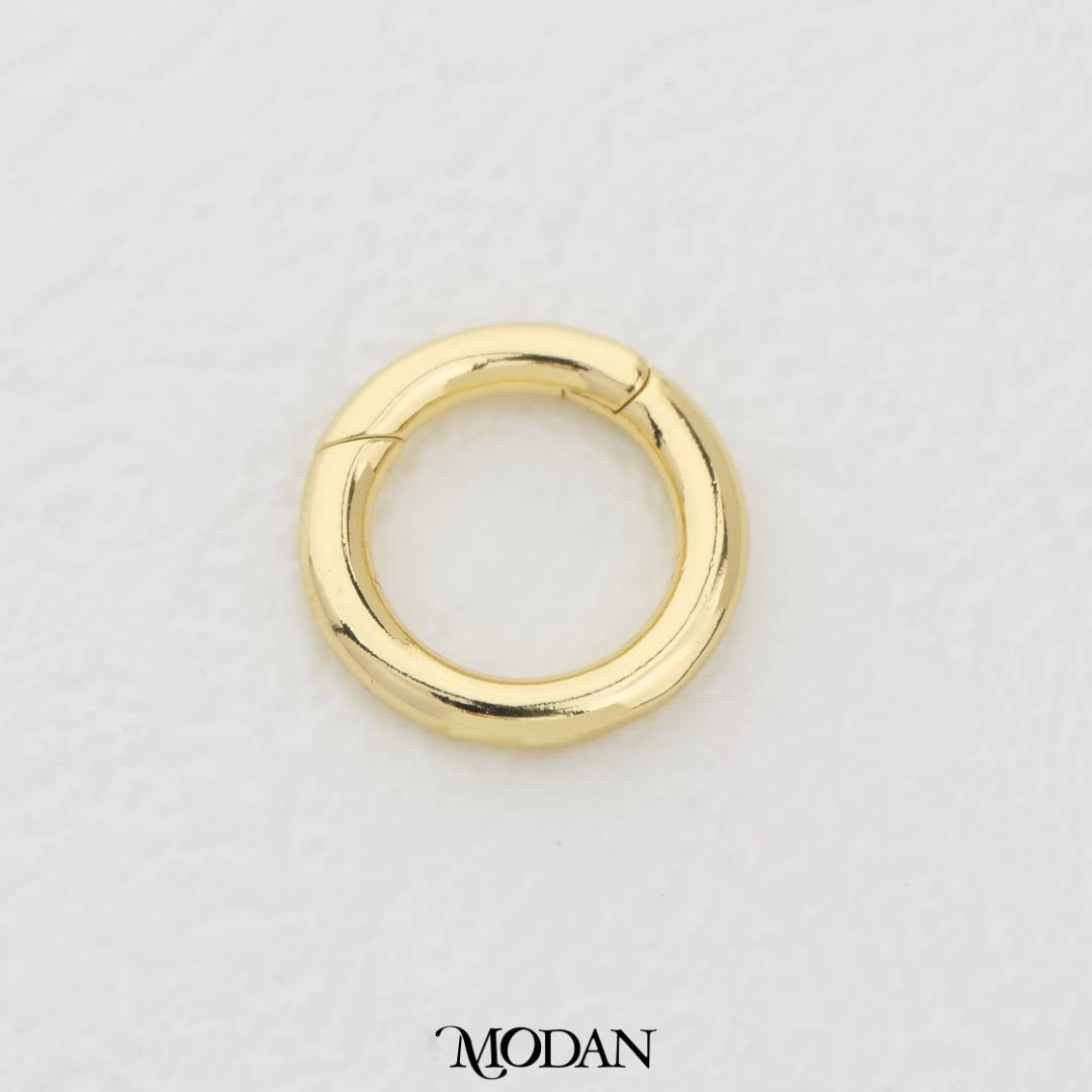 16mm Round Pull Up Clasp in Gold and Silver DIY Pengait Kalung/Gelang Hypoallergenic Gold Filled