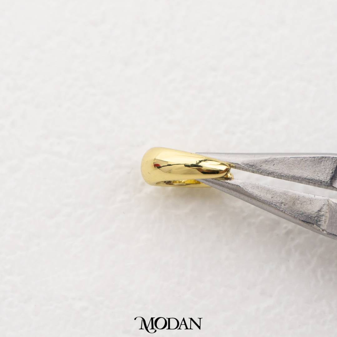 10mm Craft Pendant Hooks Bail Connector DIY Pengait Liontin Kalung Hypoallergenic Gold Filled