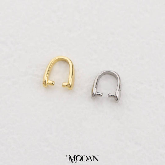 8mm Craft Pendant Hooks Bail Connector DIY Pengait Liontin Kalung Hypoallergenic Gold Filled