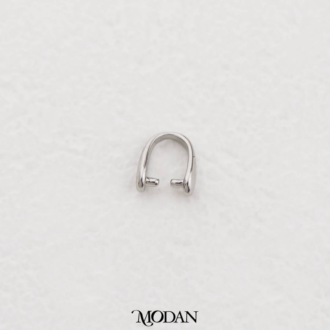 8mm Craft Pendant Hooks Bail Connector DIY Pengait Liontin Kalung Hypoallergenic Gold Filled