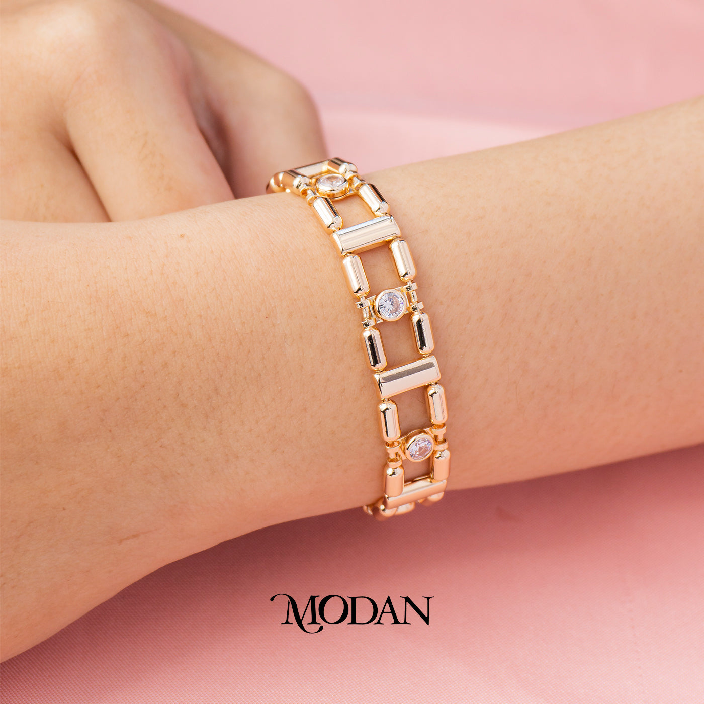 (15.5cm) Titanium Rosegold Various Style Statement Bracelet Gelang Hypoallergenic Stainless Steel