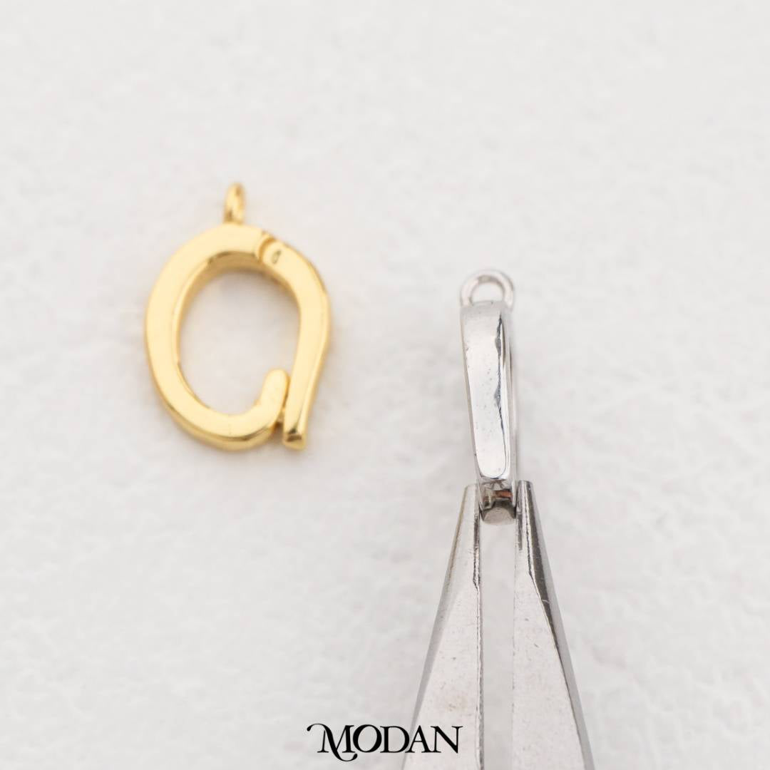 14mm Craft Pendant Hooks Connector DIY Pengait Liontin Kalung Hypoallergenic Gold Filled