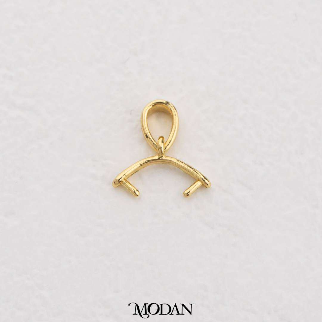 Pendant Hooks Bail Connector DIY Pengait Capitan Liontin Kalung Hypoallergenic Gold Filled