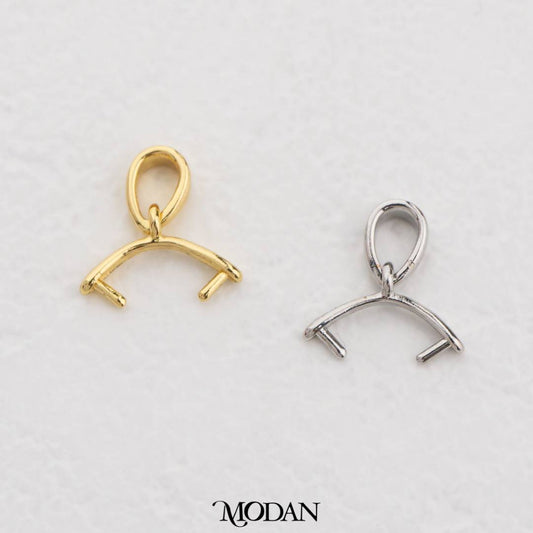 Pendant Hooks Bail Connector DIY Pengait Capitan Liontin Kalung Hypoallergenic Gold Filled